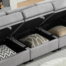 Juno Upholstered Accent Chair with Storage
